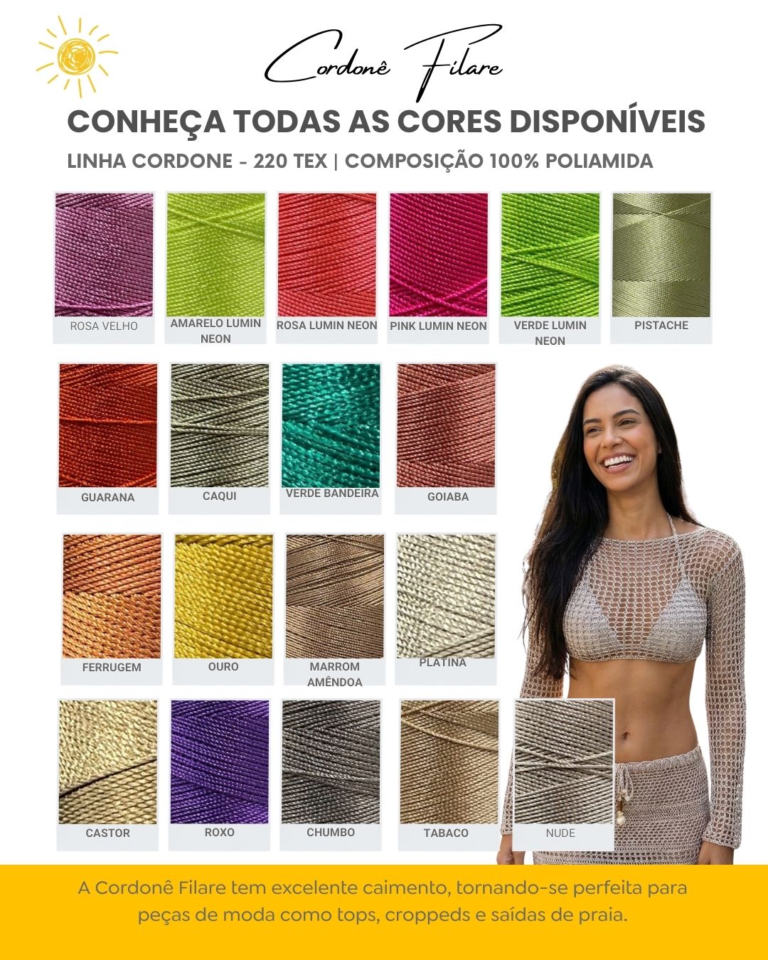 Catalogo de cores linha cordonê Filare 100% poliamida da crochê by line (3)