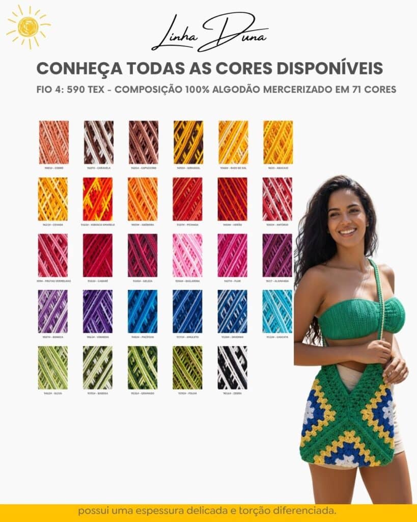Linha Duna Catalogo de cores da croche by line 1 1