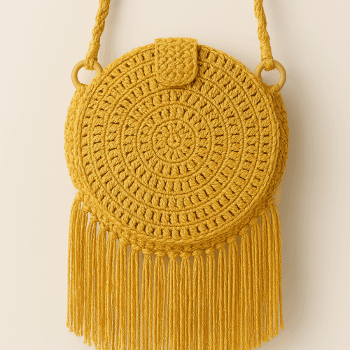 Bolsa Brilhar de crochê