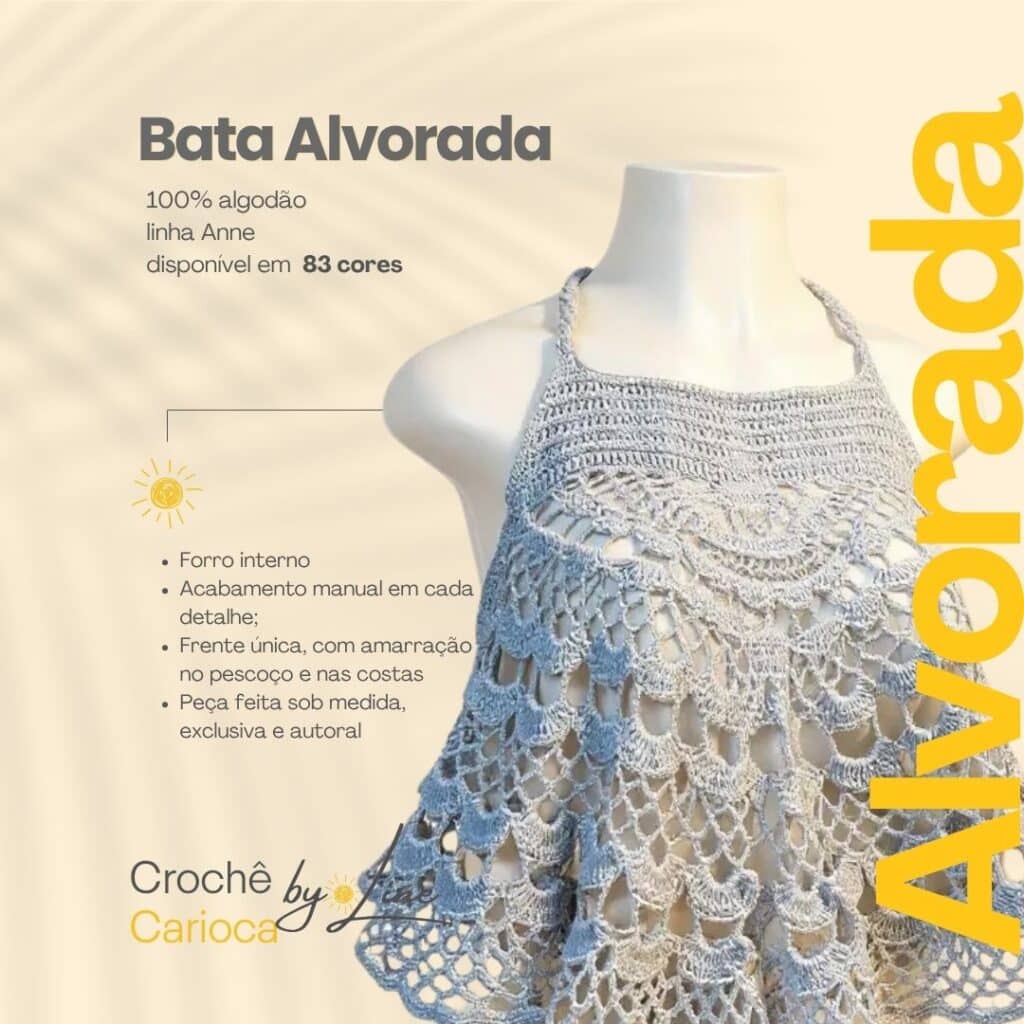 Bata Alvorada do catalogo crochê by line (3)