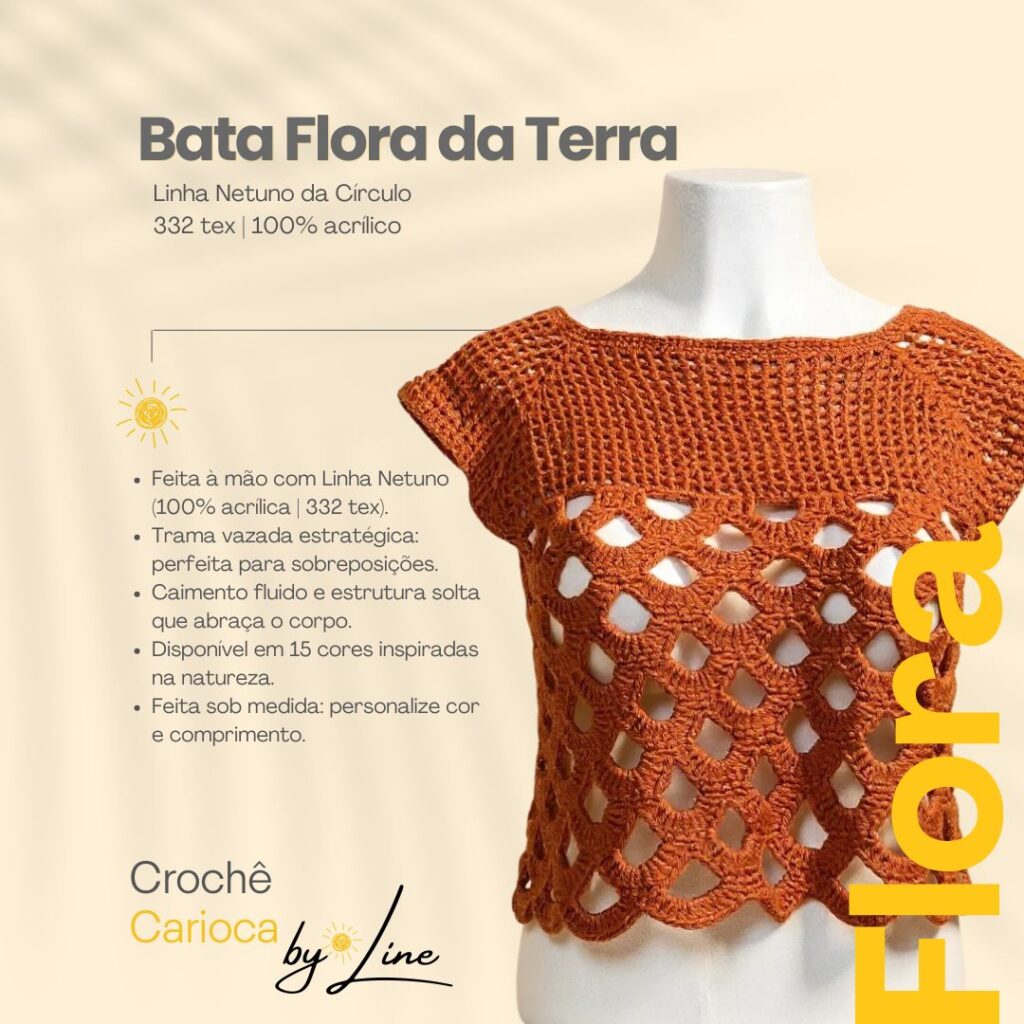 Bata Flora da Terra de croche CATALOGO SITE croche by line 1
