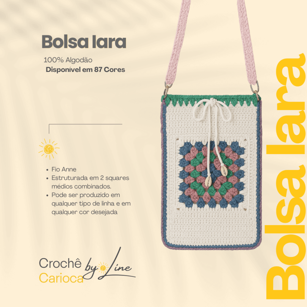 bolsa de croche by line 3