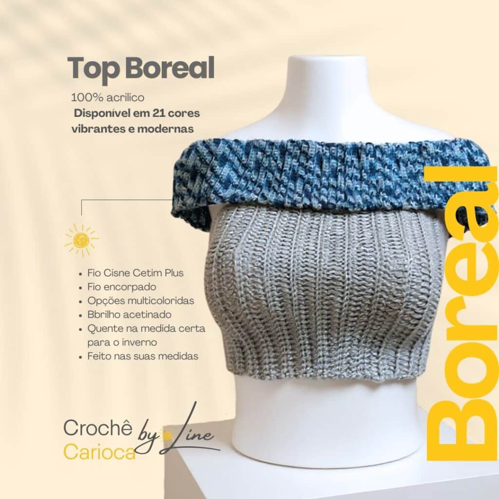 top boreal de inverno - cigana de CROCHÊ BY LINE - Produto à Venda sob medida - catalogo de produtos