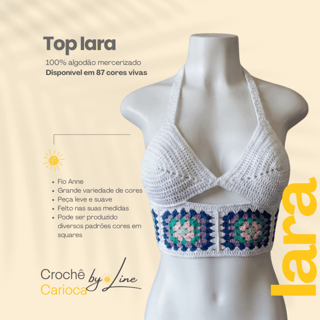top iara CROCHE BY LINE Produto a Venda sob medida catalogo de produtos 1