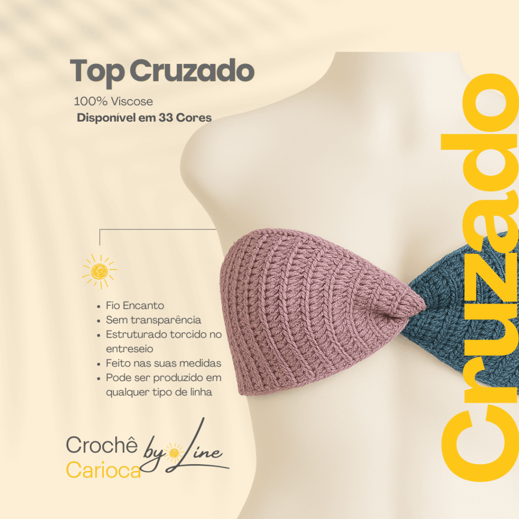 Cropped de croche by line catalogo de pecas de croche 11