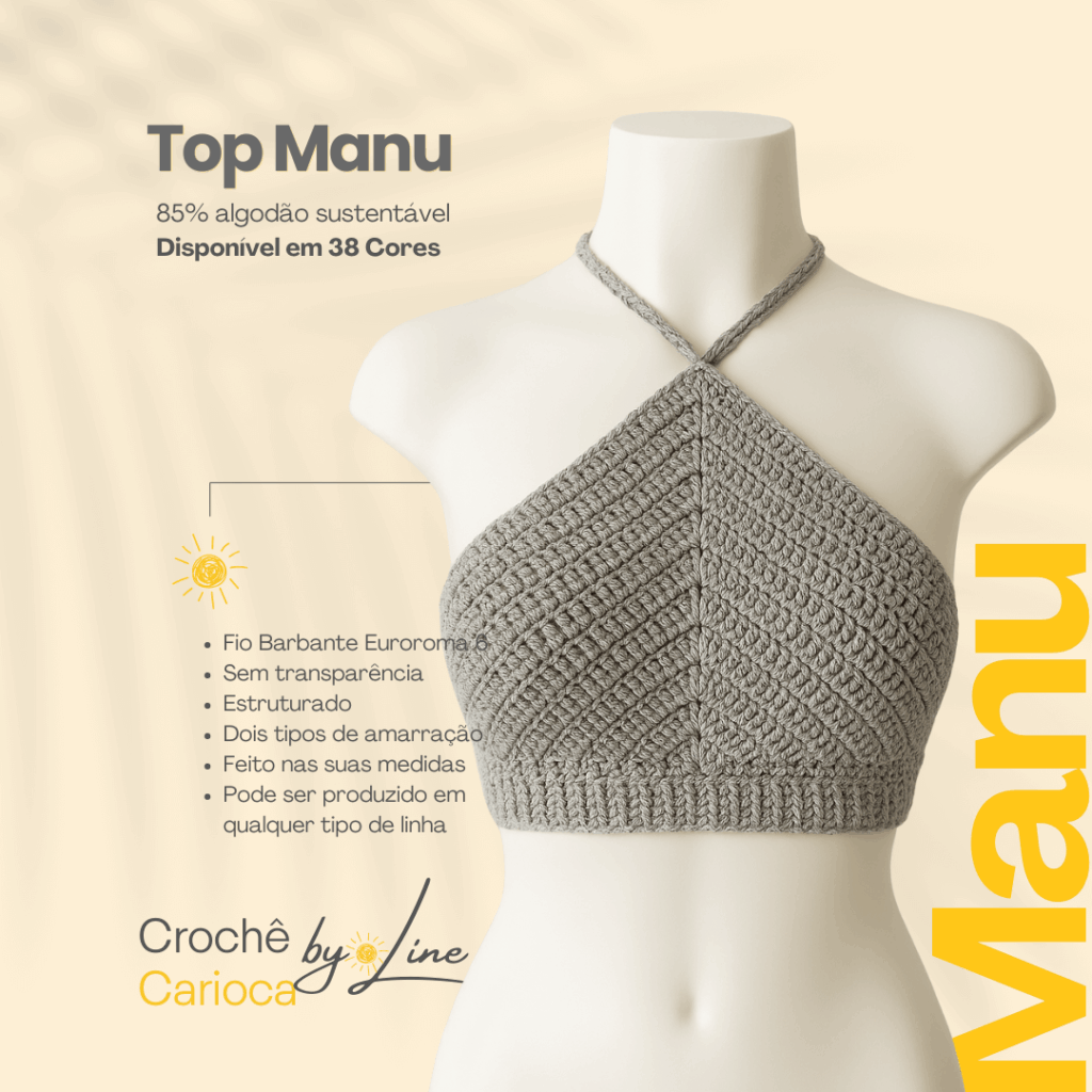 Cropped de croche by line catalogo de pecas de croche 13