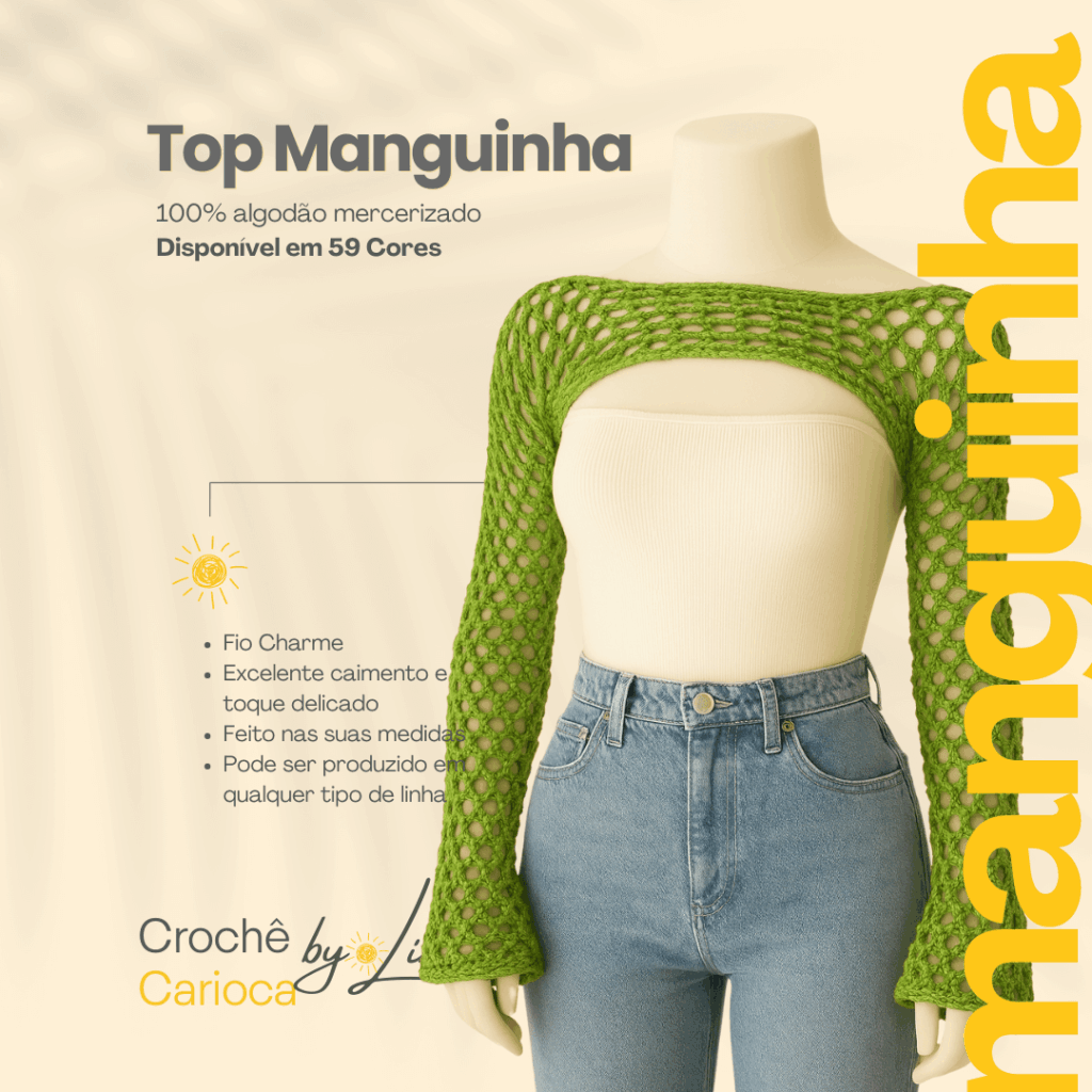 Cropped de croche by line catalogo de pecas de croche 3