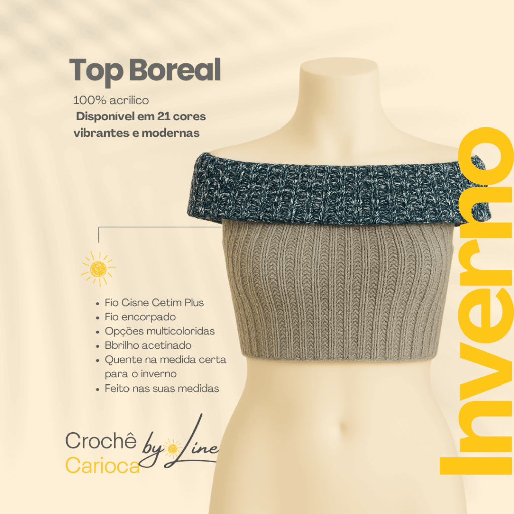 Cropped de croche by line catalogo de pecas de croche 4