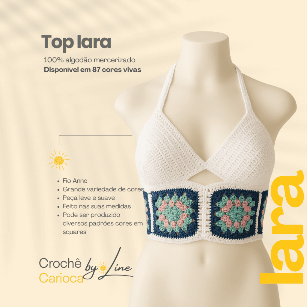 Cropped de croche by line catalogo de pecas de croche 7