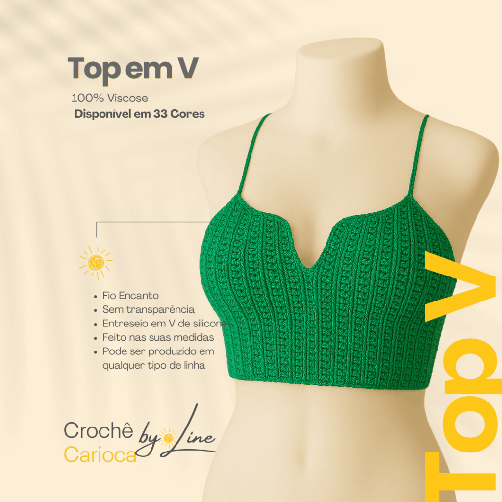 Cropped de croche by line catalogo de pecas de croche 9