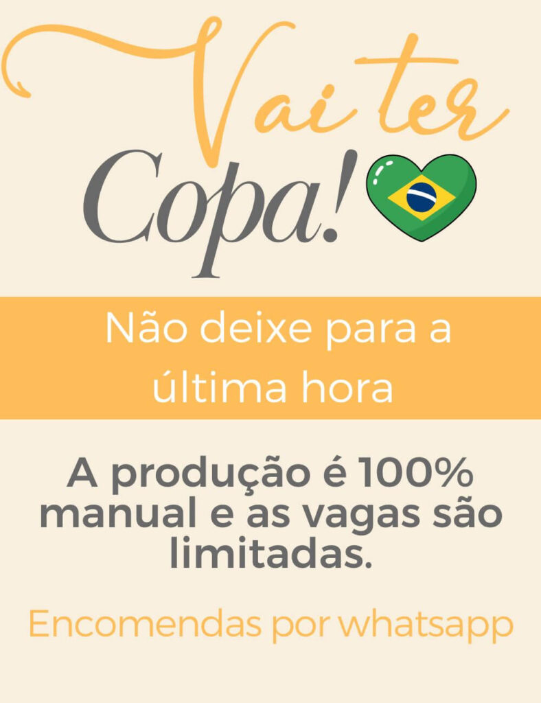 CROCHÊ PARA COPA DO MUNDO COLEÇÃO bRASIL