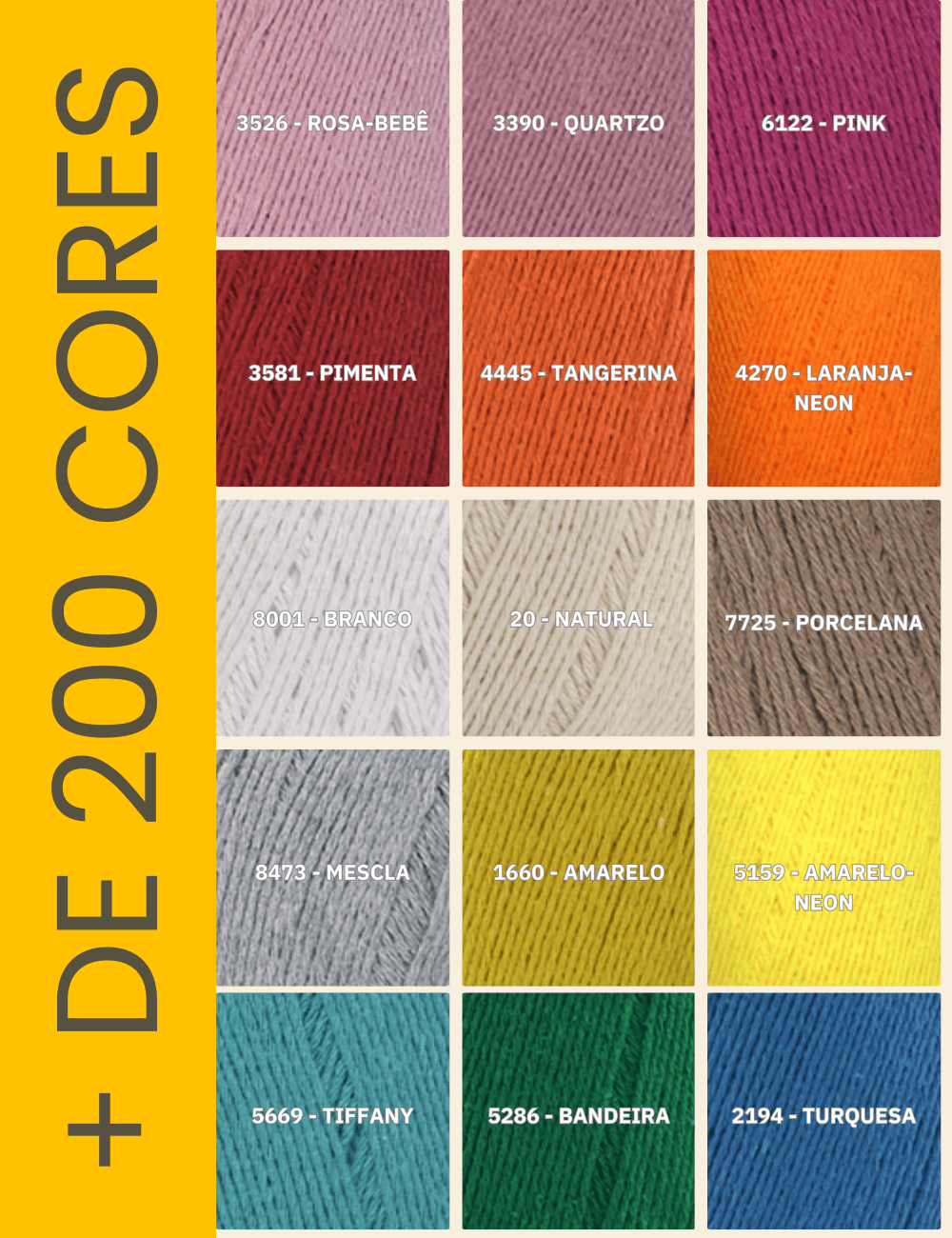 catalogo de cores