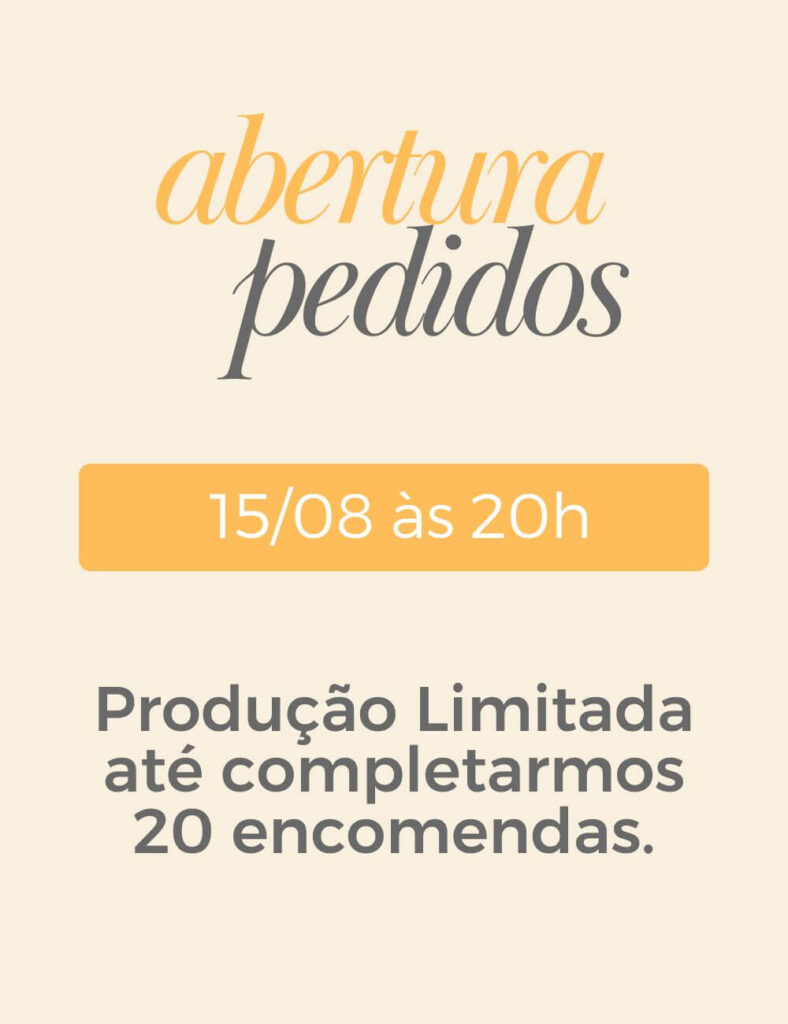 abertura de pedidos crochê by line
