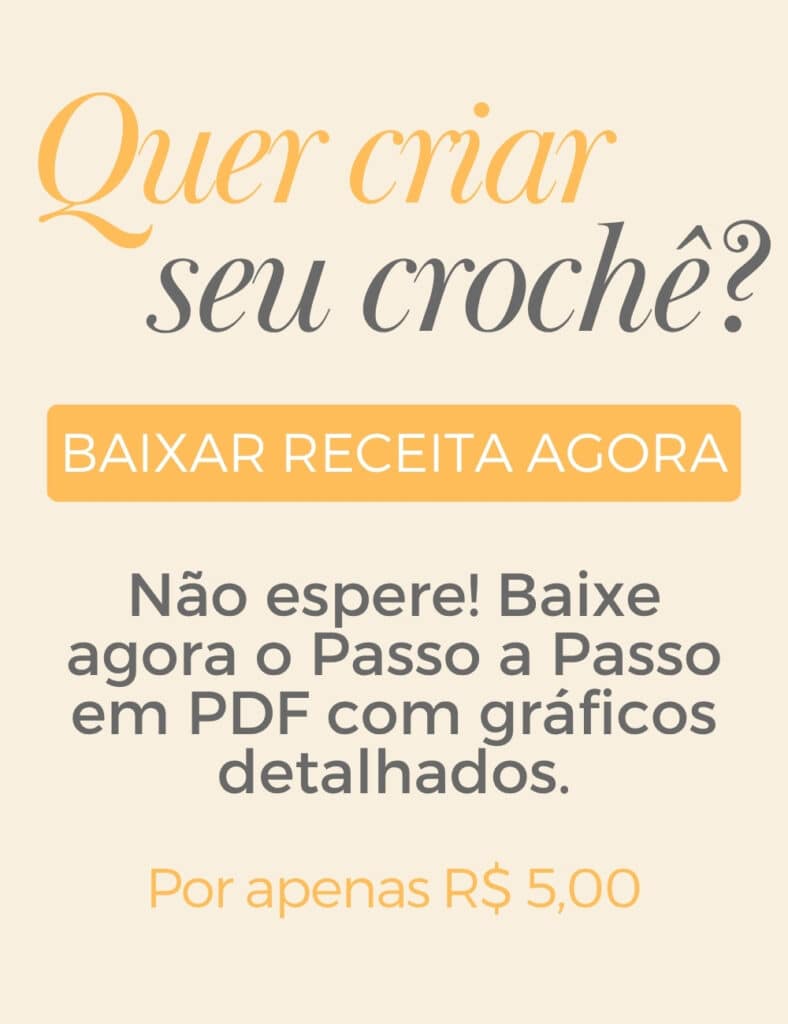 eve a receita exclusiva desta bolsa/top com instruções diretas e sem enrolação. Não espere! Baixe agora o Passo a Passo em PDF com gráficos detalhados.