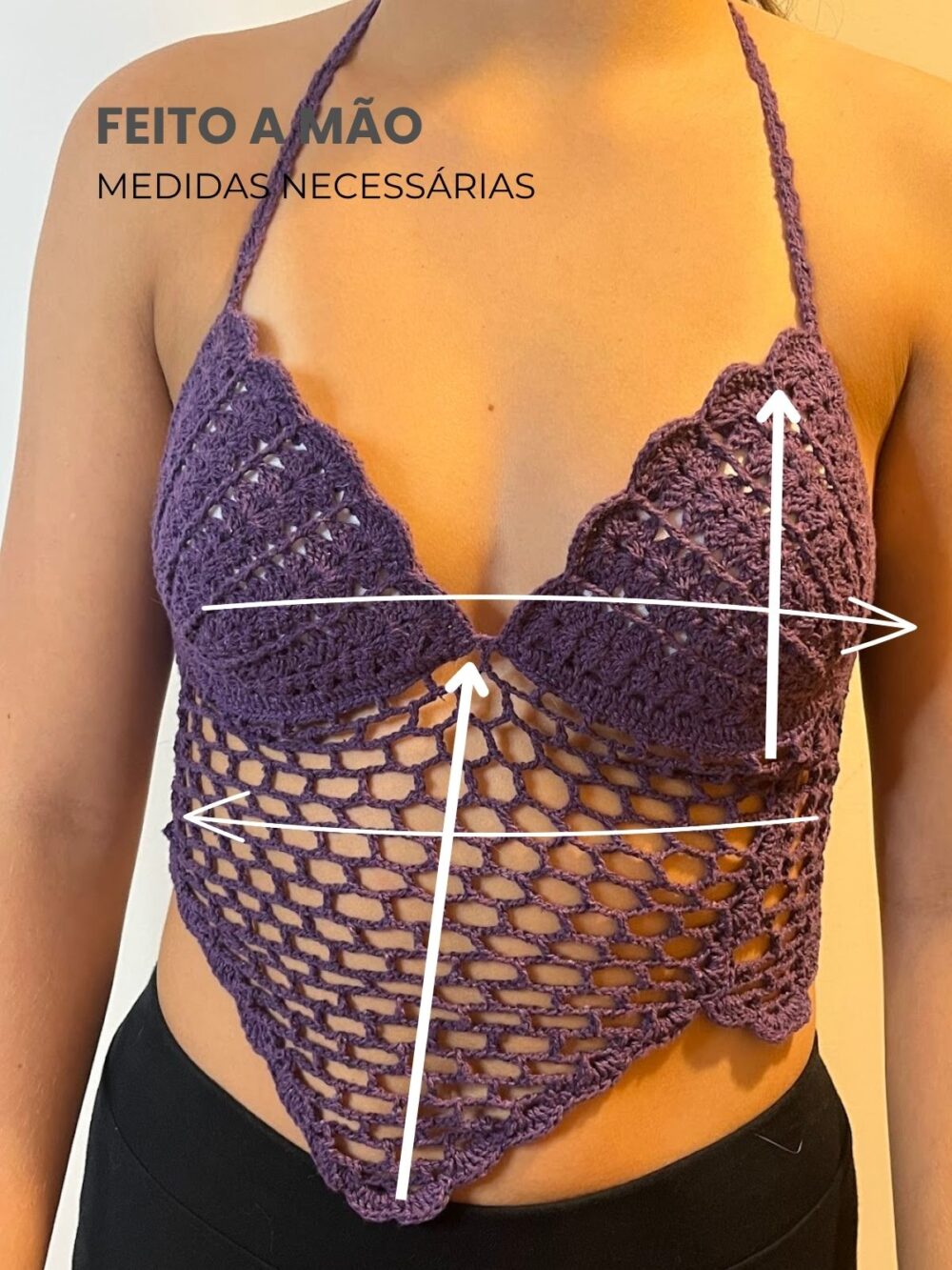 Cropped Sereia Crochê by Line