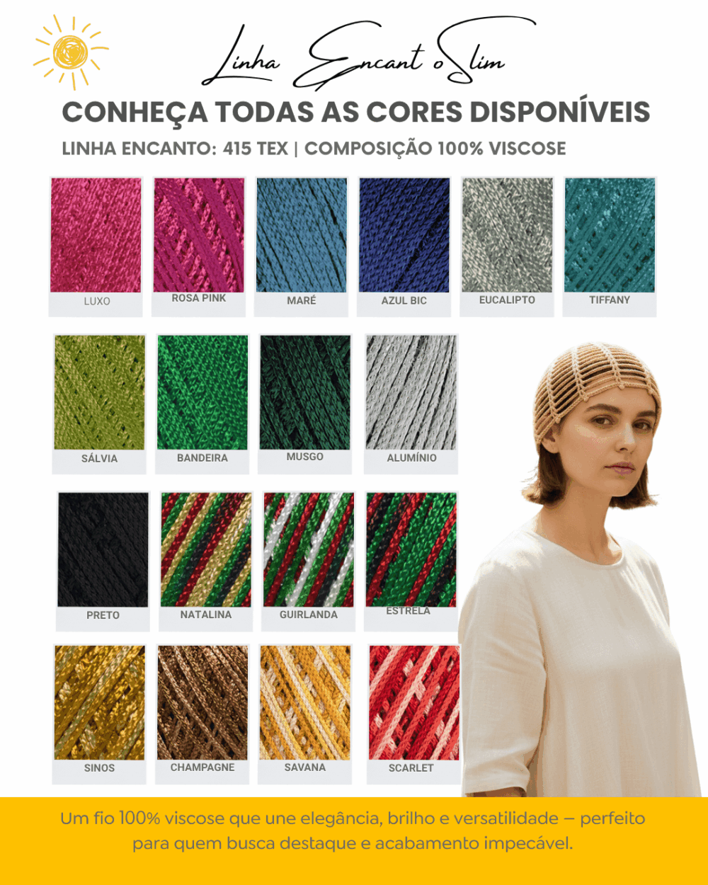 cartela de cores linha encanto Slim