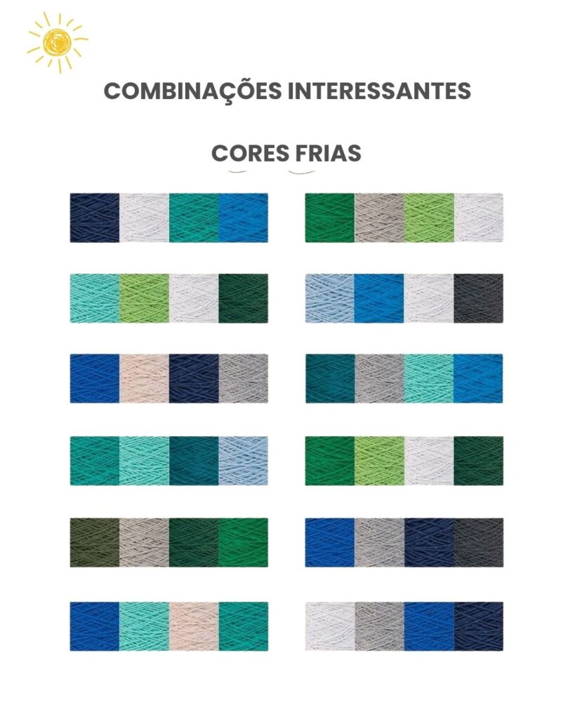 combinacoes cores frias para croche