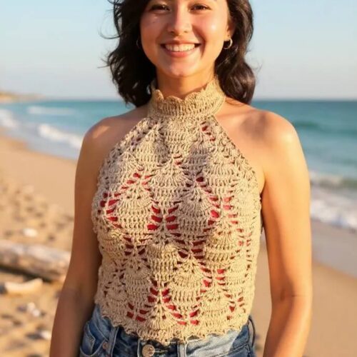 Cropped Diana de Crochê
