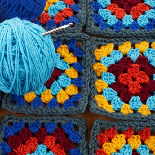 10 Squares de Crochê