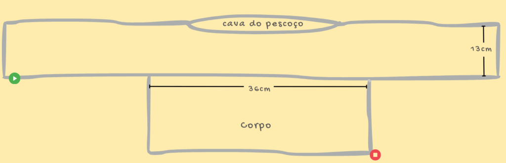 Passo a Passo Cropped Manga Longa 4 Parte 4 Passo a Passo crooped manga longa Aumentando o Comprimento do Cropped