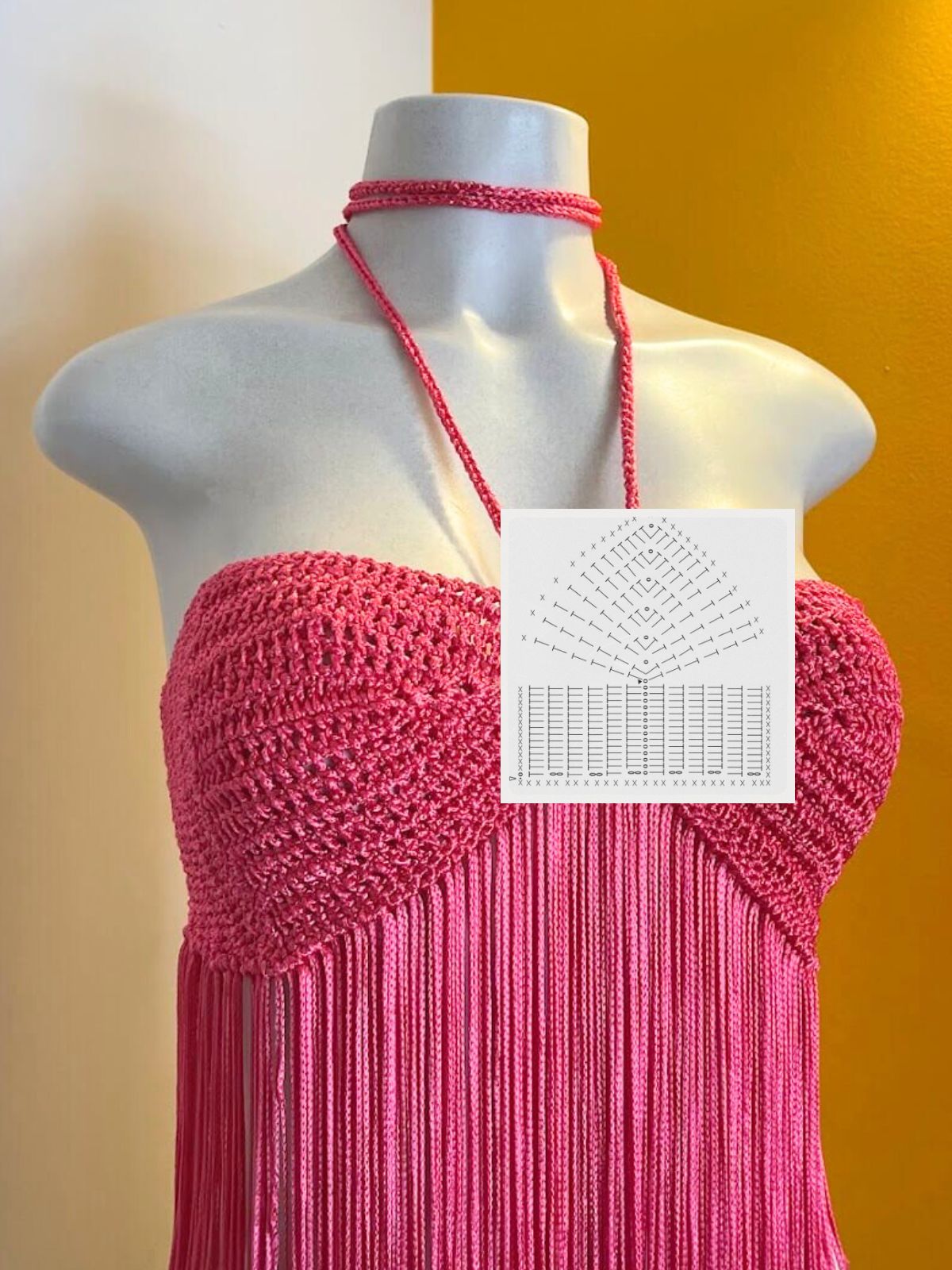 Receita Express de Crochê - Cropped com franjas