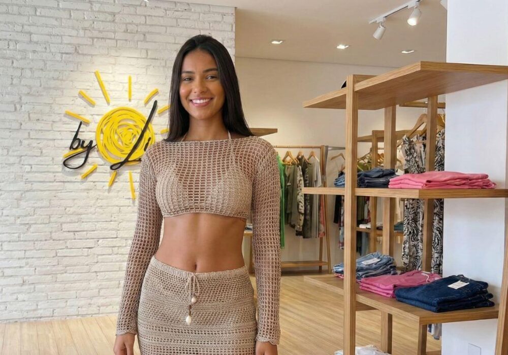 Passo a Passo Cropped Manga Longa