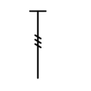 pat ponto alto triplo - dtr double treble - Símbolos do crochê by line