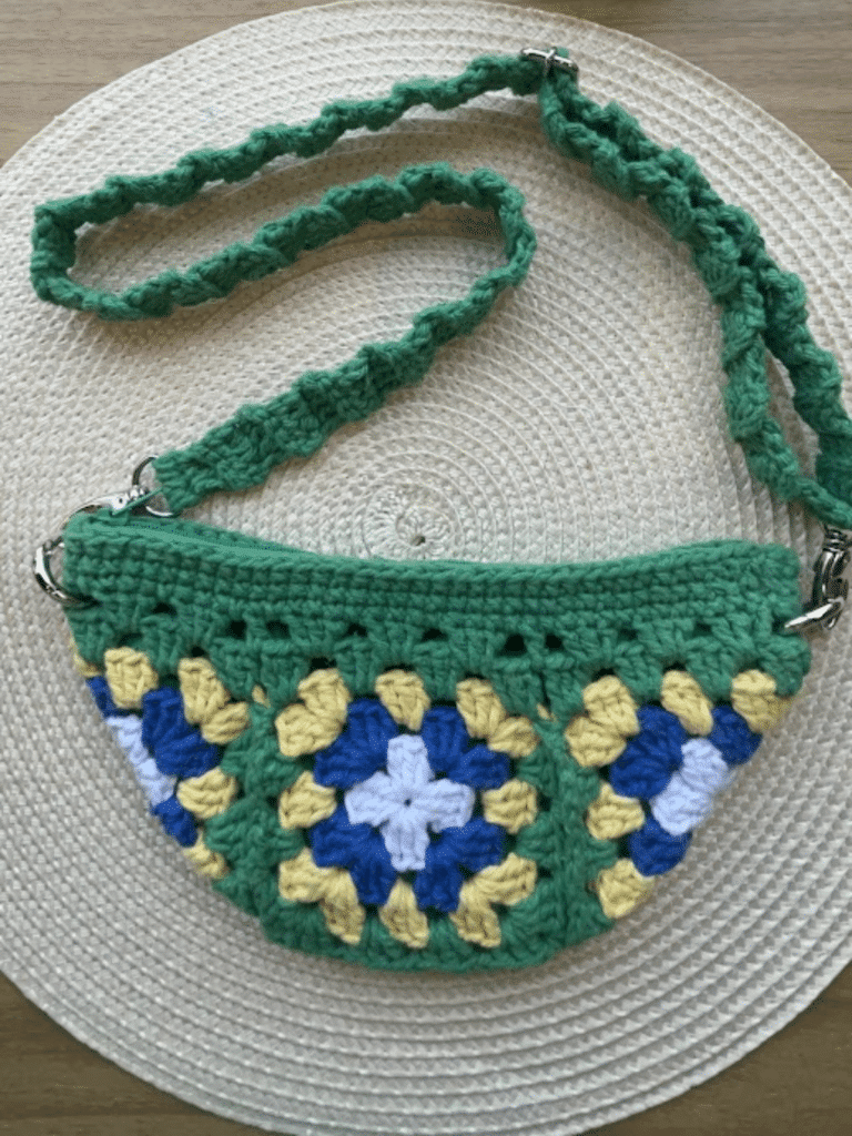 Bolsa de Crochê - crochê by line - bolsa leblon verde