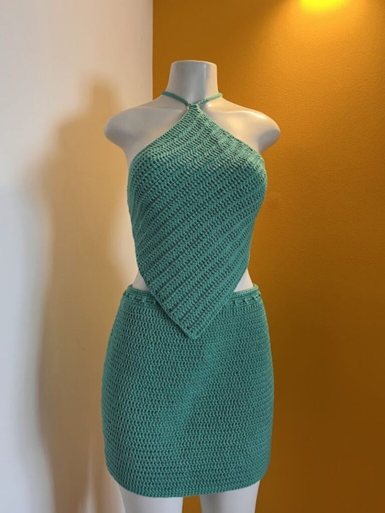 CROCHÊ BY LINE - Produto à Venda sob medida no manequim - Conjunto Selina