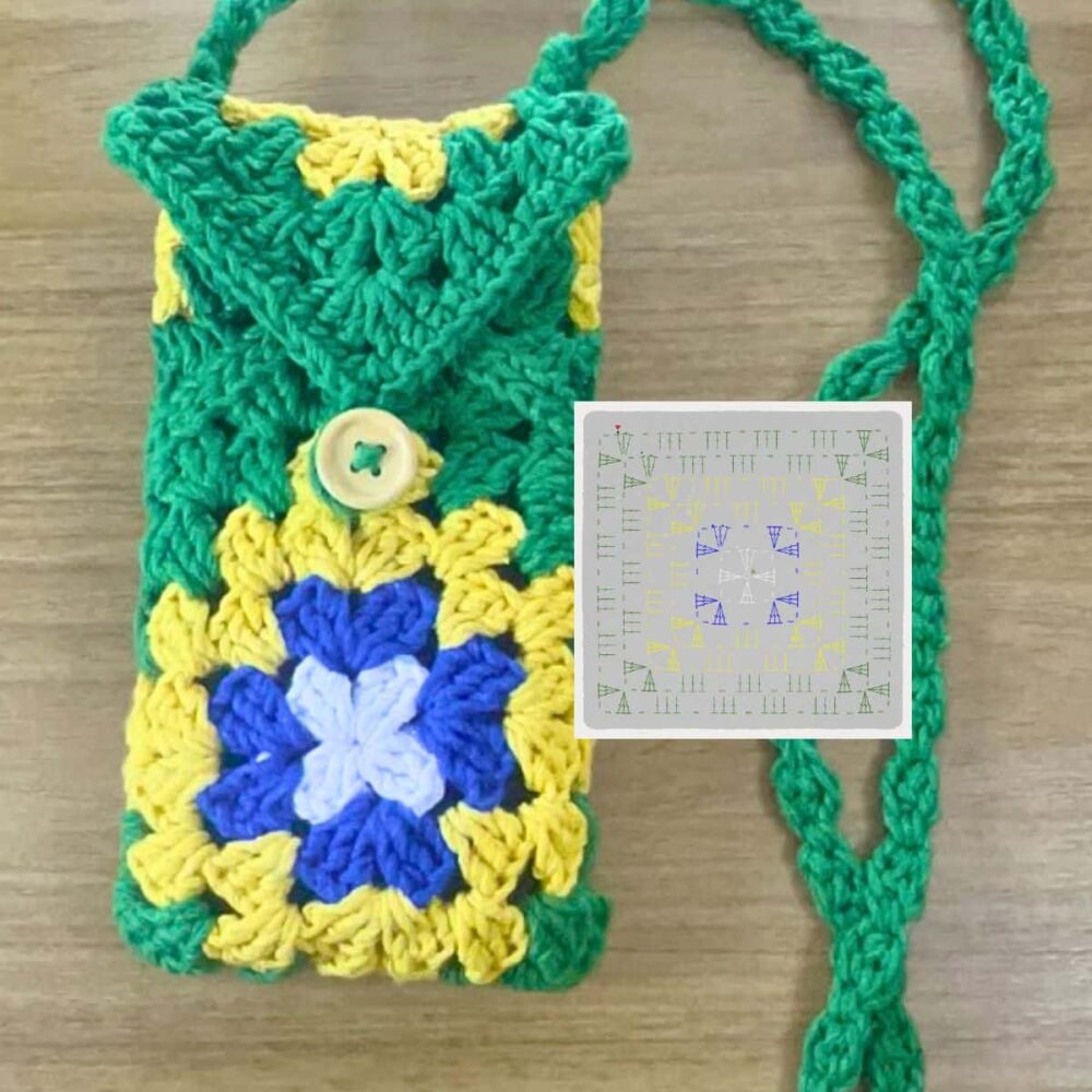 Receita Express: Bolsa Porta Celular de Crochê