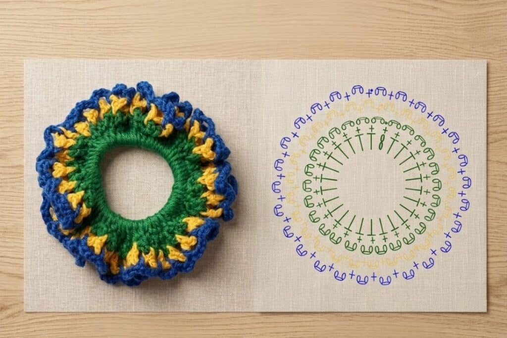 Xuxinhas de crochê em várias cores da Coleção Brasil na Copa, feitas à mão com fio Amigurumi pela marca Crochê by Line.
