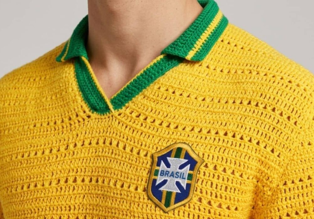 Camisa Retrô Brasil 1994: Nostalgia e Estilo no seu Crochê