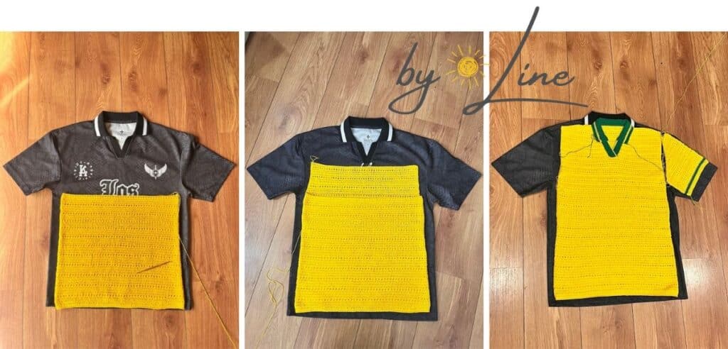 RECEITA EXPRESS SITE Camisa retro Selecao 1994 Brasil de croche by line 1 Como fazer