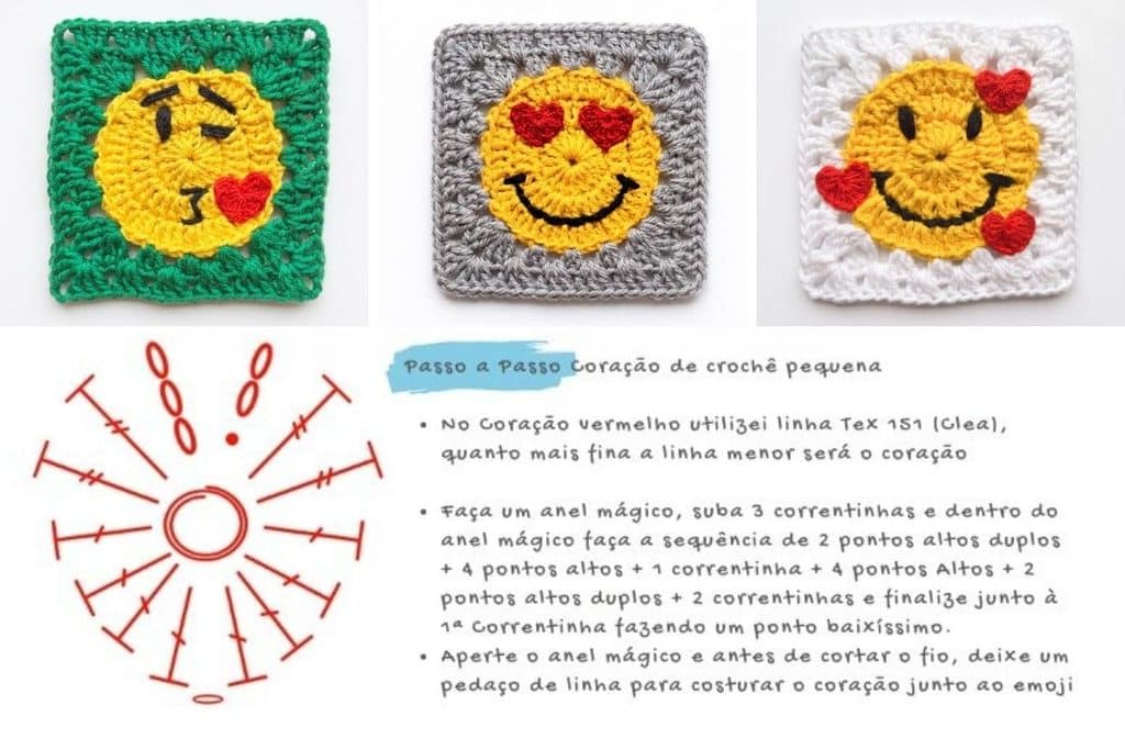 IMAGENS UNIVERSO DOS SQUARES Croche by Line