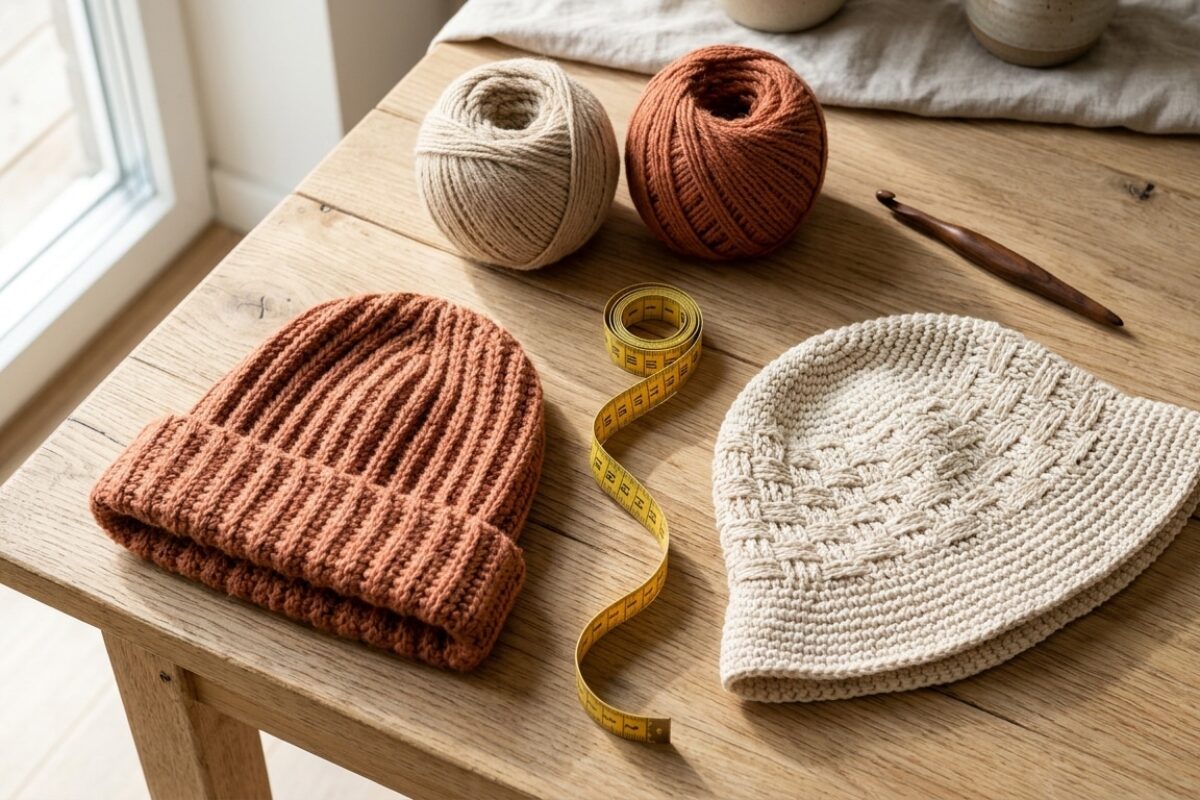 Tabela de medidas para gorro e chapéus de crochê: do RN ao adulto GG